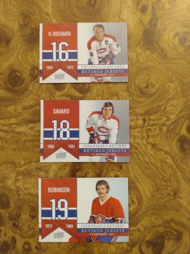 Montreal Canadiens Retired Jersey Magnets -Upper Deck Centennial- Plante/Dryden - Picture 7 of 17