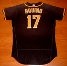 SAN DIEGO PADRES CHARLIS AQUINO 2021 GAME USED WORN NIKE JERSEY