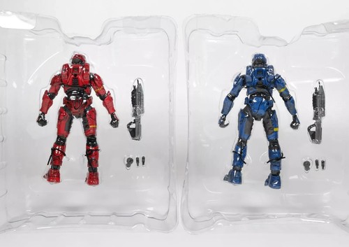 Mcfarlane Toys Halo 3 Blue & Red Spartan MK VI | RvB | NEW FIG OOB - Picture 2 of 2