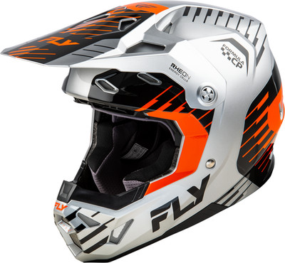 FLY RACING FORMULA CP SLICE HELMET GREY/ORANGE/BLACK - MEDIUM - 73-0053M