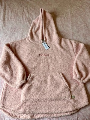 Care Bears Pullover Hoodie PINK Winter Flauschig One Size Oversized Neu mit Etikett Typo