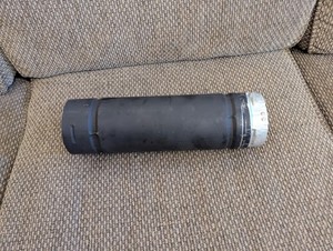 DuraVent PelletVent Pipe Length 3" Diameter x 12" Long #3PVP-12 painted black