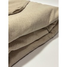 Allure Duvet Cover King Tan Linen Cotton Percale Textured Earthy Neutral
