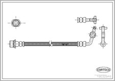 Flexible de frein Toyota LANDCRUISER