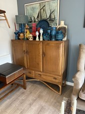 RARE Ercol Windsor Tall Sideboard Model 512. Stunning Legs. Amazing Condition