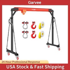 1 Ton Gantry Crane For Workshops Warehouse 2200lbs Adjustable Shop Lift Hoist