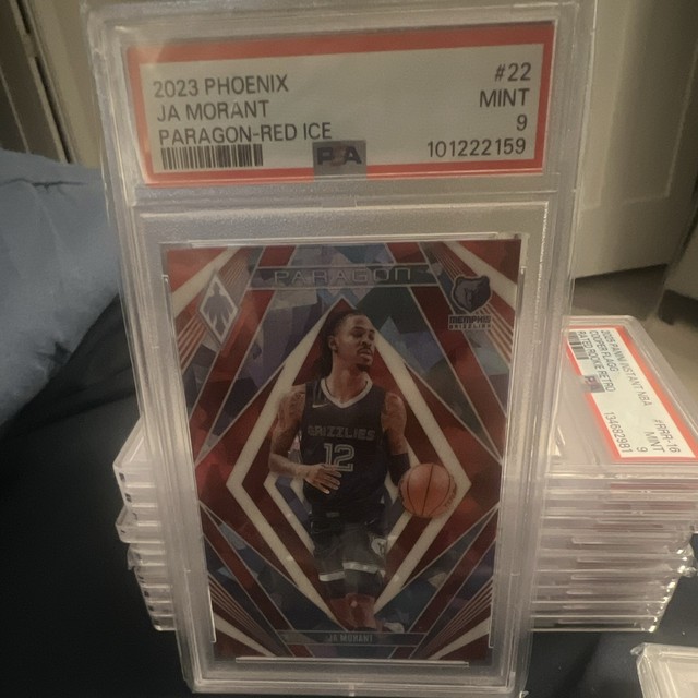 Panini 2023 Phoenix Ja Morant Paragon Red Ice #22 PSA 9 NBA Grizzlies