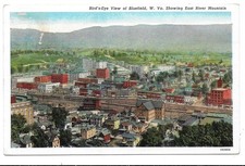 Bluefield, WV - Birds Eye View Showing East River Mountain