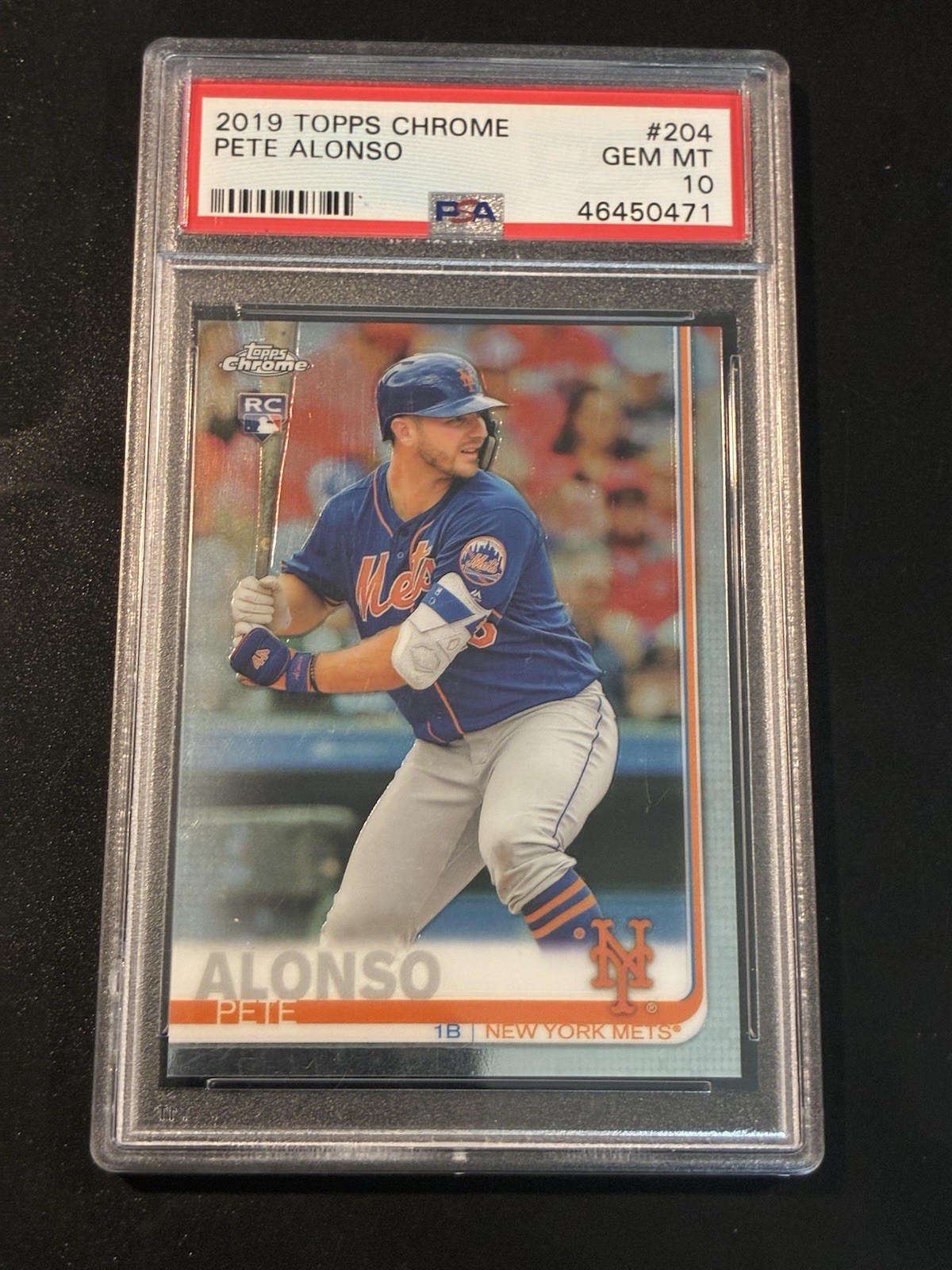 2019 Topps Chrome Baseball Pete Alonso #204 RC Psa 10