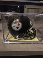 Troy Polamalu Pittsburgh Steelers Signed Mini -helmet Mounted Memories COA