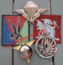 Lot insignes 6° RPC Brevet Parachutiste Guerre d'Algérie Patch ORIGINAL GROUPING