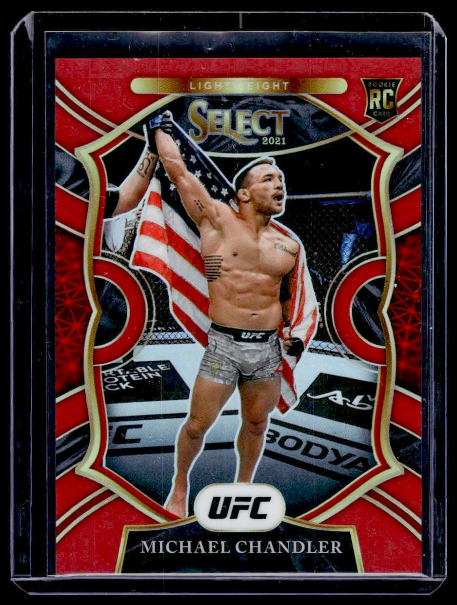 2021 Panini Select UFC Michael Chandler RC Rookie Red Prizms 9 #/99