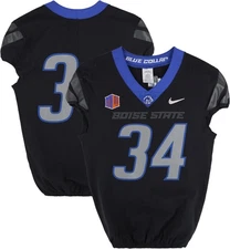 Boise State Broncos Team-Issued #34 Black Jersey from Football Program - Size 40
