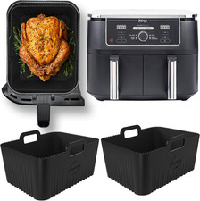 Premium Ninja 9.5L AF400UK & DZ400UK Silicone Liners | 0.8Mm Ridges for Air Flow