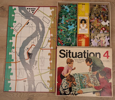 Vintage Situation 4 Parker Brothers Board Game 100% Complete Boxed 1968