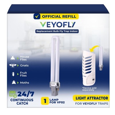 VEYOFLY 1 Replacement Bulb Fly Trap Indoor Compatible with Model VF02. blue