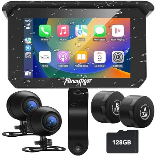 Portable Wireless Apple Motorcycle Carplay & Android Auto Screen, Motorcycle - Picture 3 of 7