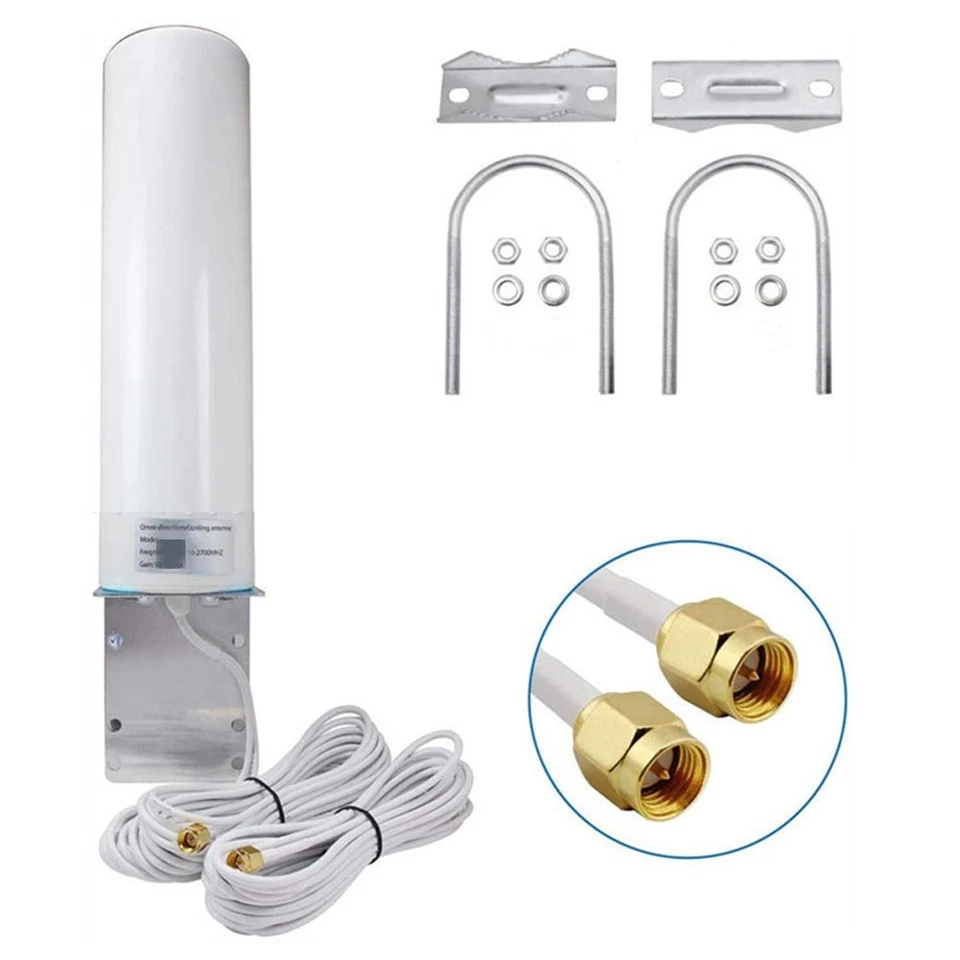 4G LTE Signal Set Antenna Booster Range Long Outdoor 10-12dBi Dual SMA Antenna - Image 2 of 4
