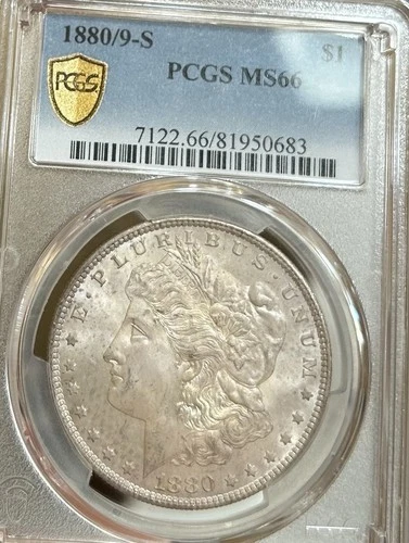 1880/9-S Morgan Silver Dollar PCGS MS66 - Please read the description