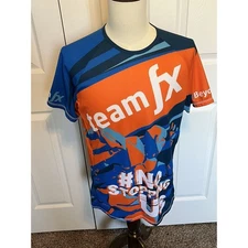  KALAS Men’s Cycle/Running Jersey Size 5 Orange & Blue Color NWT