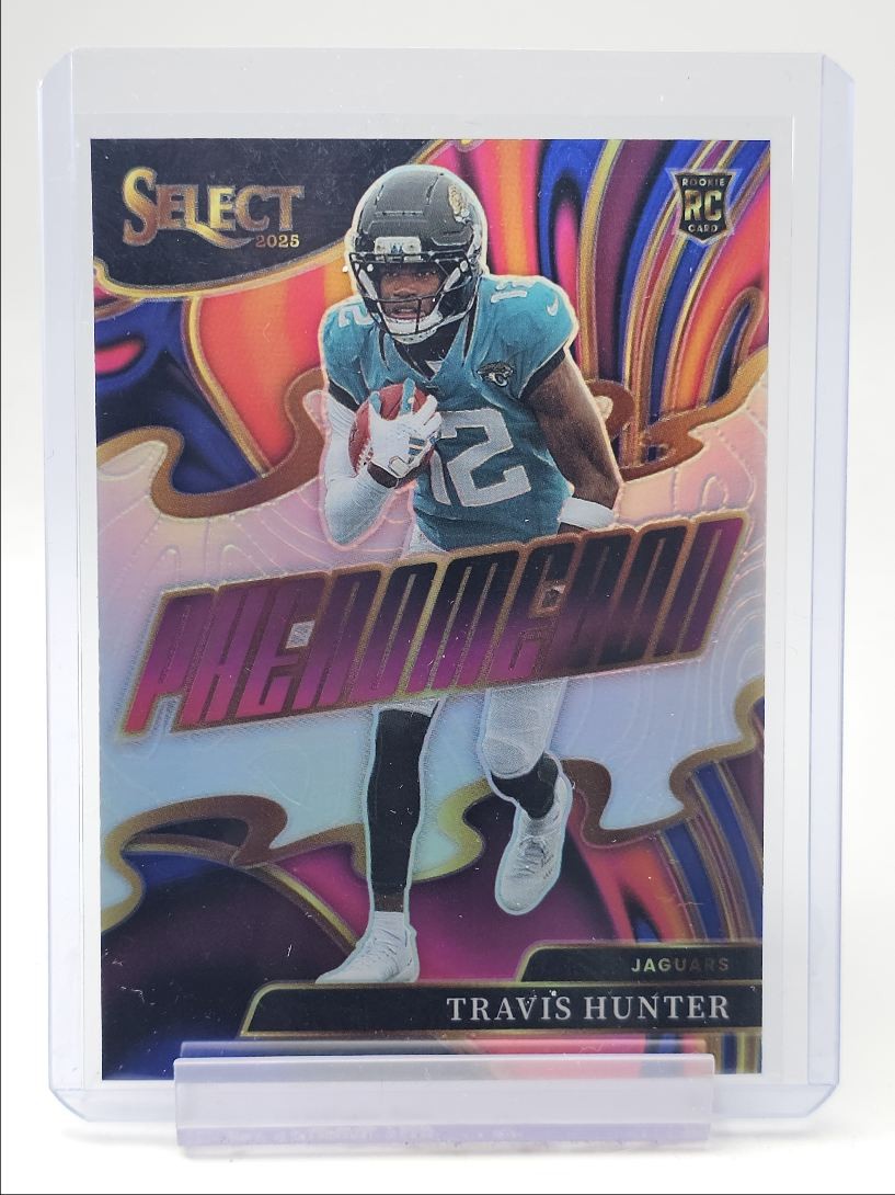 TRAVIS HUNTER 2025 SELECT PHENOMENON ROOKIE SILVER PRIZM #11 RC Q6894