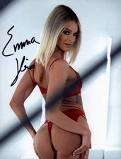 Emma Hix signed model 8x10 Photo -PROOF- -CERTIFICATE- (A0013)