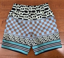 Burberry Kids Boys Logo Elastic Drawstring Waist Mesh Shorts Sz. 6Y