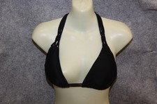 BIKINI OBERTEIL TRIANGEL GRÖSSE M SCHWARZ MIT ZIERTRÄGER MIT PADS