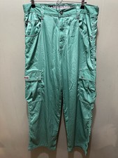 Vintage Kik Wear Sound Vision Size 36 Nylon Baggy Cargo Rave Pants Tech Y2K RARE