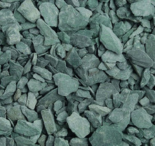 Green Garden Slate Chippings Landscape Stone Gravel 20mm Approx 20kg Polybag
