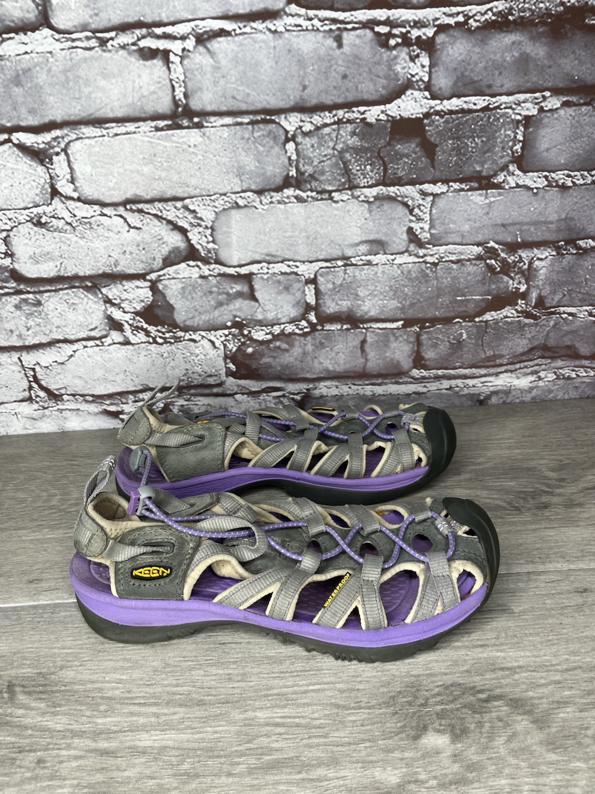 Sandali Keen viola grigi impermeabili da trekking per sentieri acquatici donna taglia 8M US 38.5EU