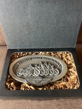 Harley Davidson 100 Years Of Great Motorcycles Limited Ed. Belt Buckle In Box