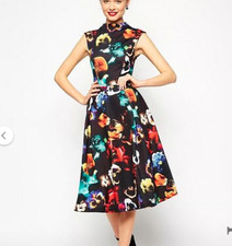 ASOS Floral Midi Dress, Size 4