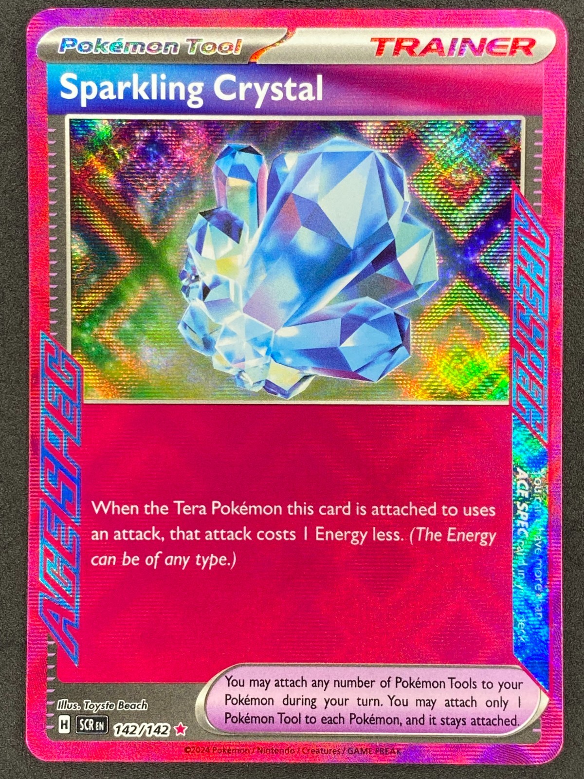 Pokémon Sparkling Crystal Ace Spec 142/142 SCR Stellar Crown NM