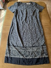 Kathie Lee Woman Gray Short Sleeve Patterned Dress Plus Size 22W/ 24W