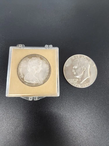 1966 .800 SILVER  Canadian 1 Dollar & 1976-S Eisenhower Silver 1 Dollar Proof