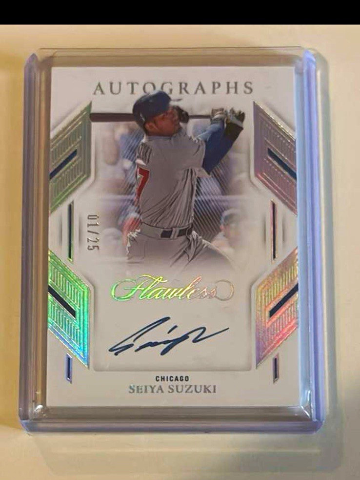 Panini 2023 Flawless Baseball Seiya Suzuki Cubs Auto PA-SS Autographs /25