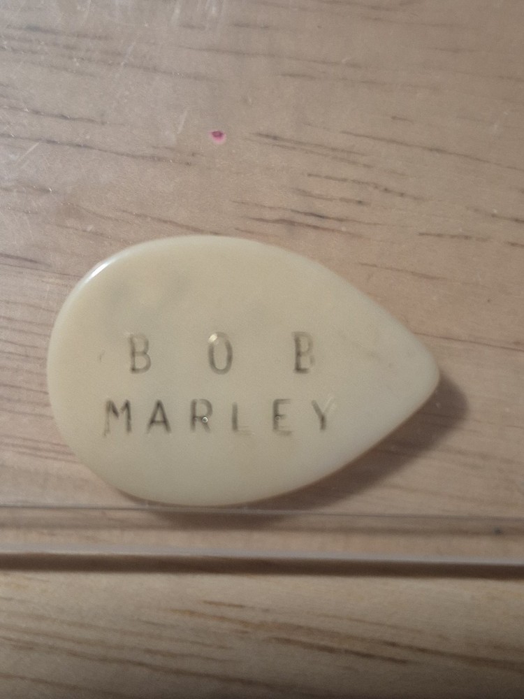 Vintage Rare Fender Stage Used Bob Marley Guitar Pick