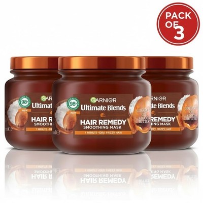 Garnier ULTIMATE BLENDS Kokosöl & Kakaobutter glättende Haarmittel Maske