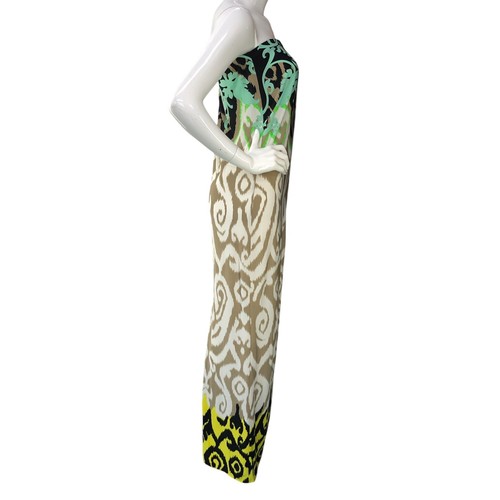 Tibi Womens Size S Dubai Desert Maxi Dress Strapless Paisley Print Multicolor - Picture 9 of 16