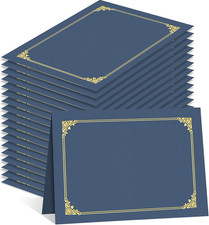 Certificate Holders 50 Packs Navy Blue Diploma Covers Gold Foil Border Diploma H