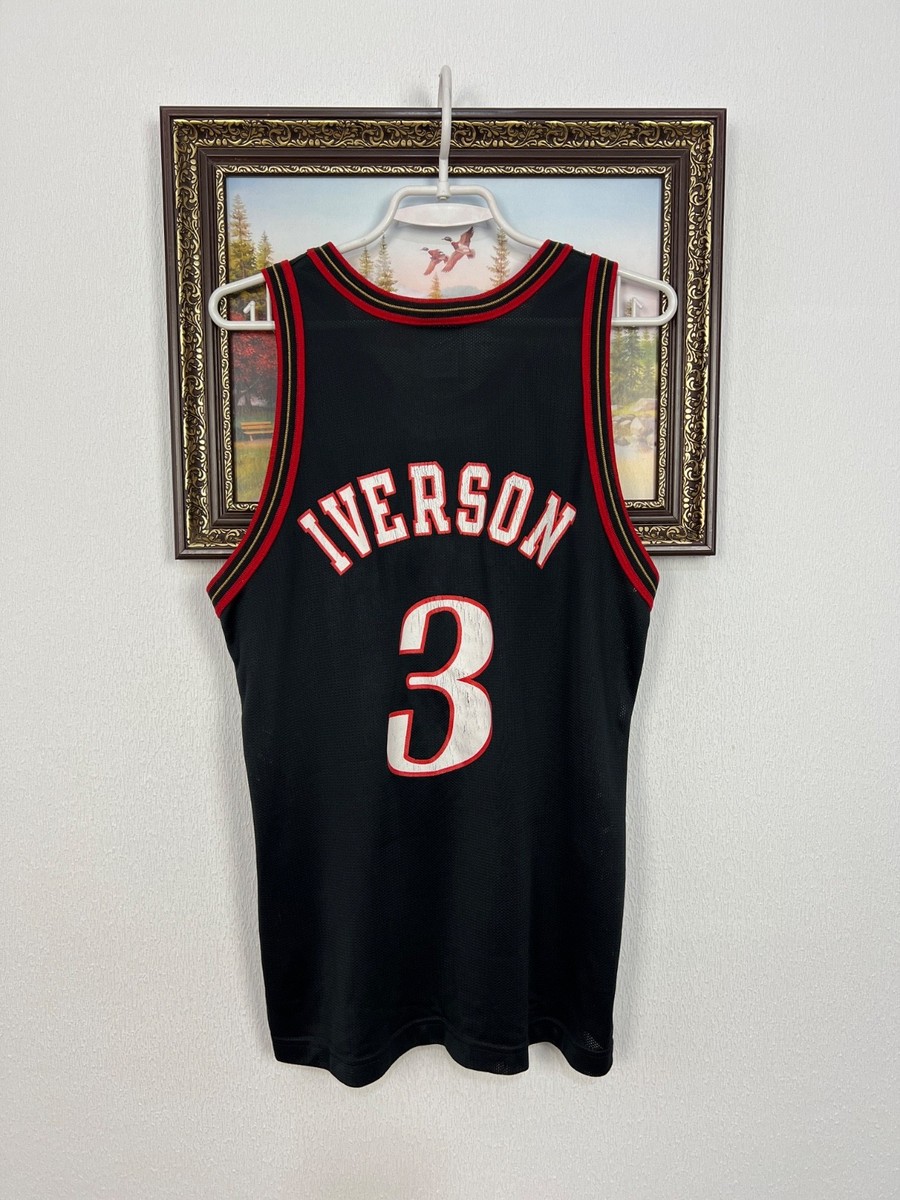 Vintage 90's Champion 76ers Philadelphia Sixers Allen Iverson NBA