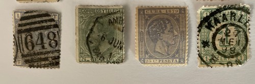 16 Damaged Pre-1900 Stamps - France, Germany, Belgium, Netherlands, UK - Bild 5 von 5
