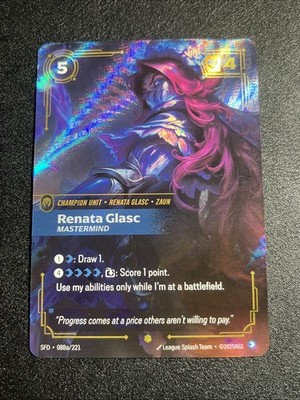 Renata Glasc, Mastermind - Alt Art - Riftbound: Spiritforged - SFD S 088a/221