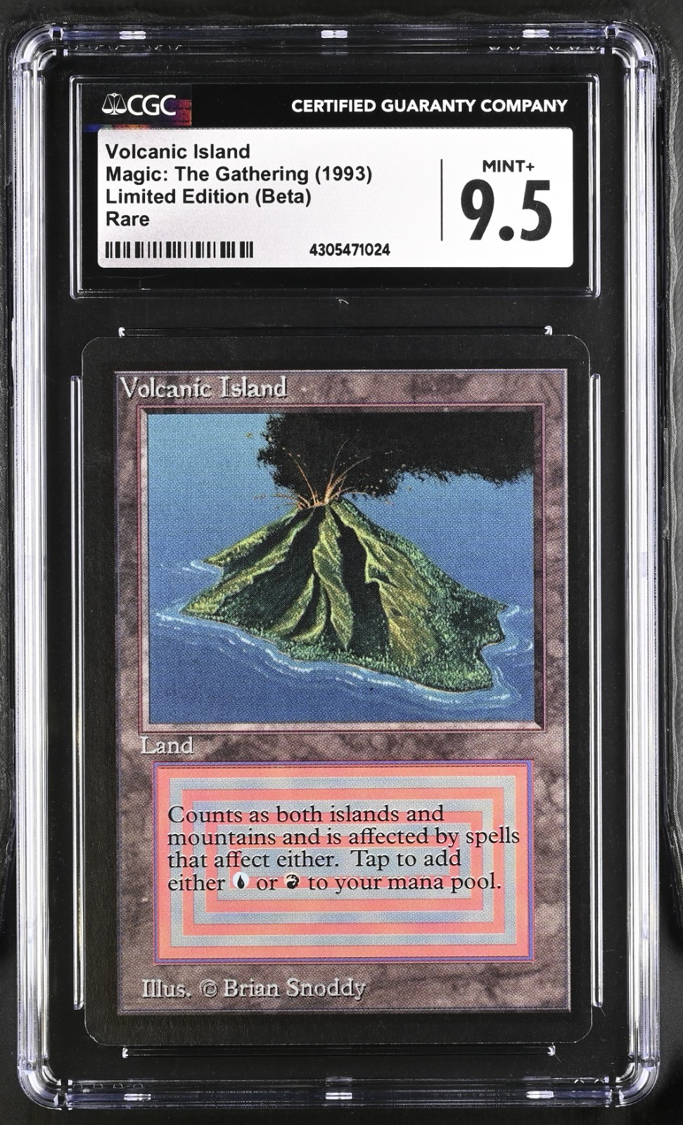 Volcanic Island (CGC MINT+ 9.5 - POP 1 of 1) - MTG Limited Edition: Beta