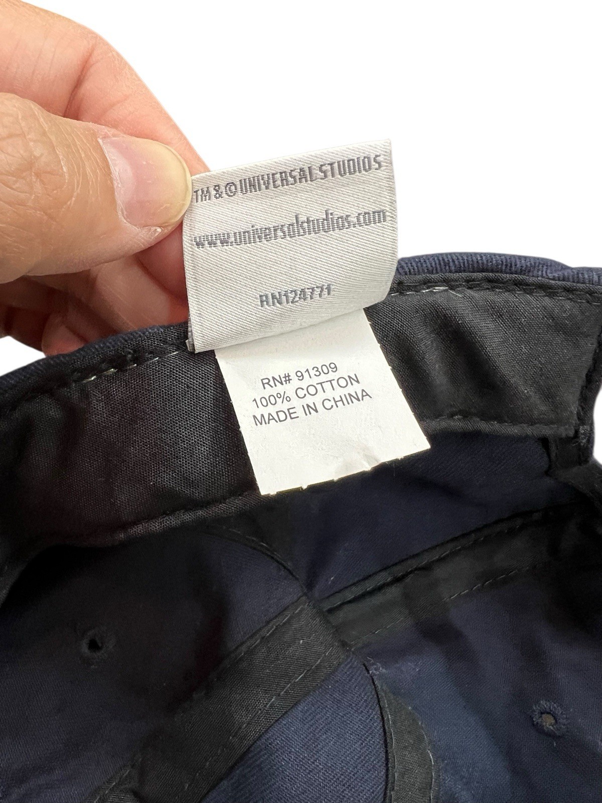 Universal Studios Hat Strapback Cap Blue w/ White… - image 7