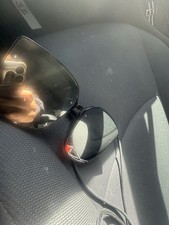 Black Cat Eye Women's Sunglasses Plastic Frame Tinted Lens Solid Pattern