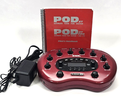 LINE 6 POD XT GUITAR MULTI EFFECTS PROCESSOR W/ POWER SUPPLY & MANUAL