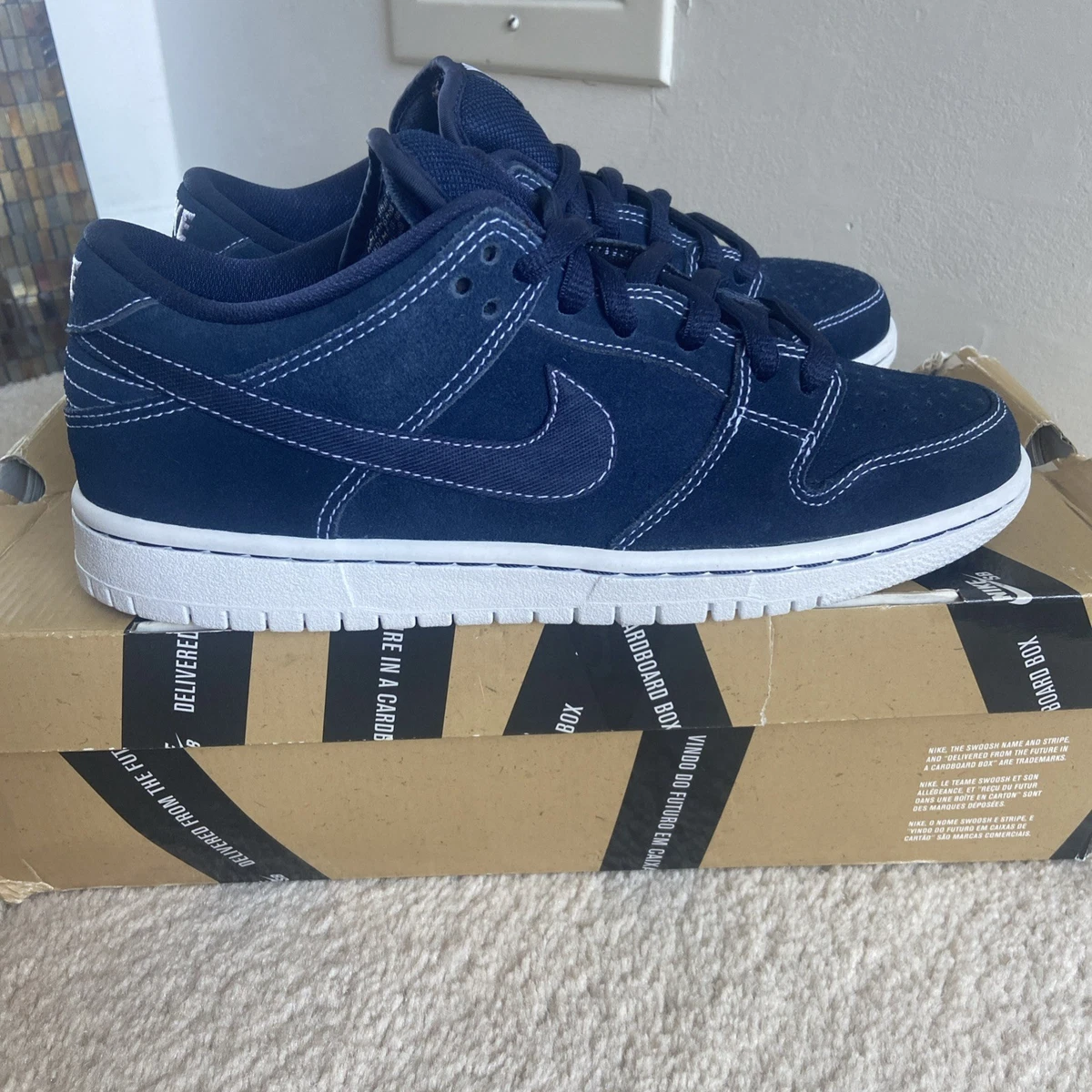 激レア！NIKE DUNK LOW SB Blue Print Navy Nike Dunk Pro SB Low Blueprint for Sale | Authenticity Guaranteed