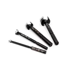 Tempest Forstner Bit High-Speed Steel: 4-Piece Set in Wood Box